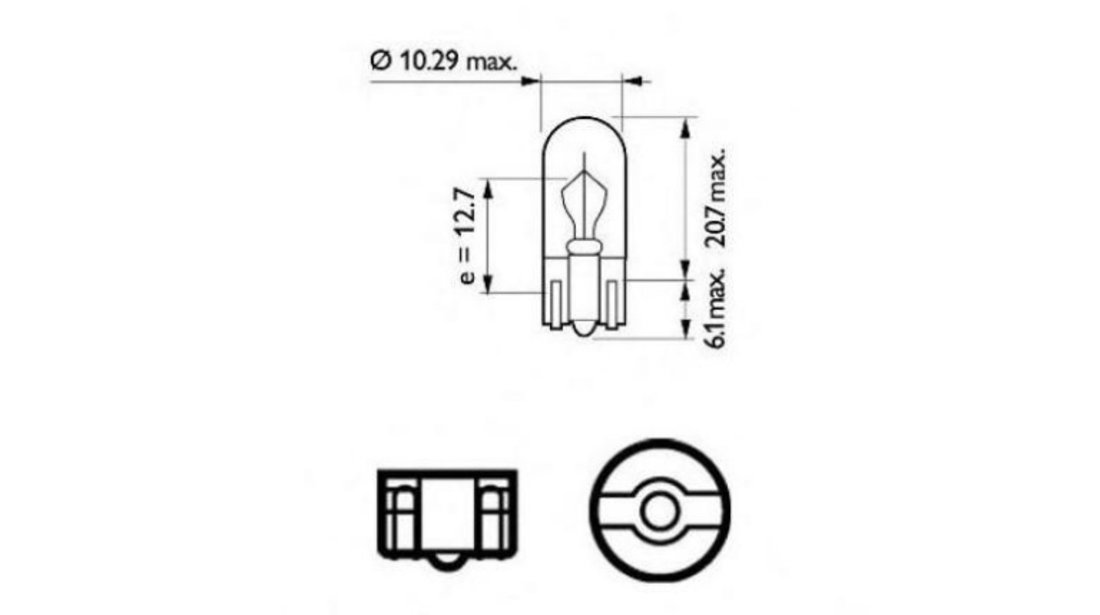 Bec lampa mers inapoi Citroen BERLINGO caroserie (M_) 1996-2016 12040VPB2