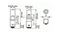 Bec lampa spate BMW 5 (E39) 1995-2003 #2 12036