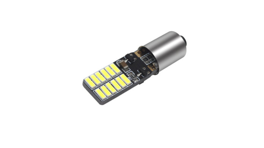 Bec Led BAY9S T4W H6W T11 Canbus 24 SMD