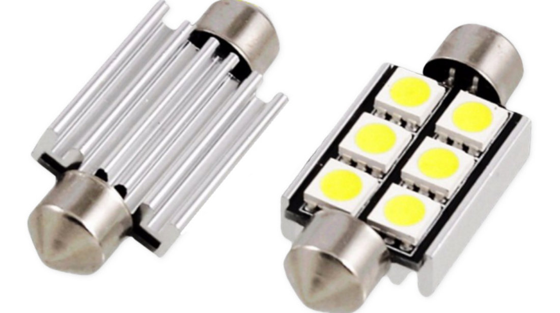 Bec Led CanBus Sofit 6 SMD 11 X 39 12V 060217-9