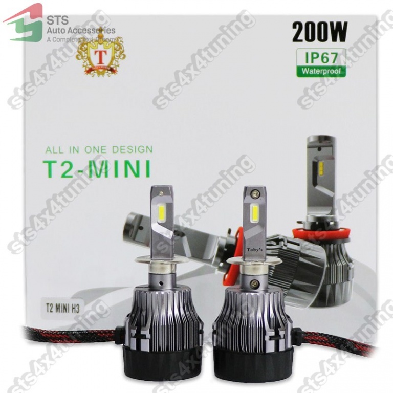 BEC LED H3 200W/8000LM [T2-MINI][2-BUC]