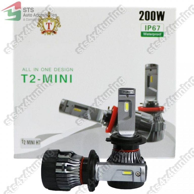 BEC LED H7 200W/8000LM [T2-MINI][2-BUC]