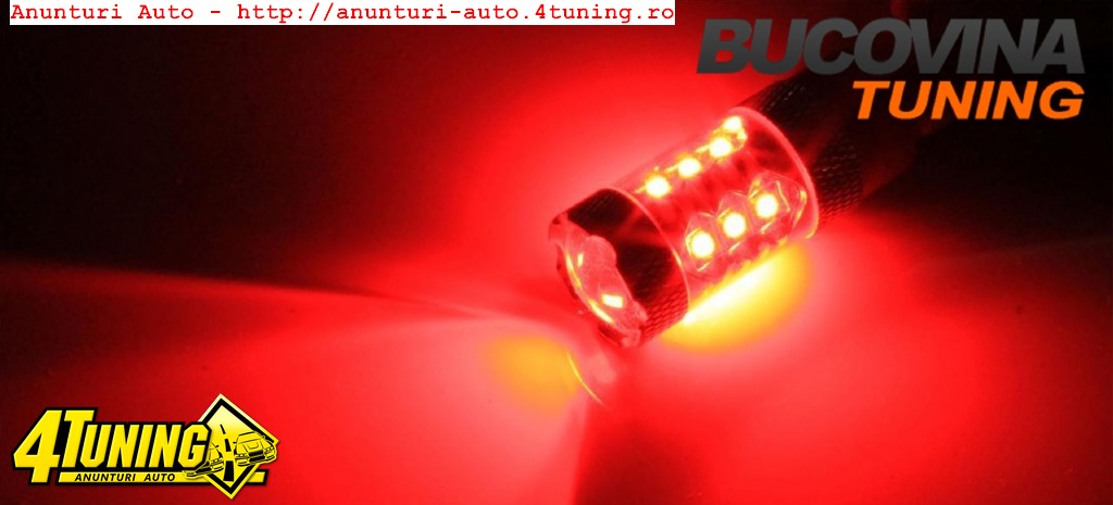 BEC LED H7 ROSU CREE - 80 WATTS - 149 LE