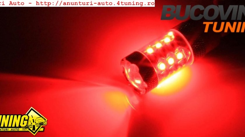 BEC LED H7 ROSU CREE - 80 WATTS - 149 LEI