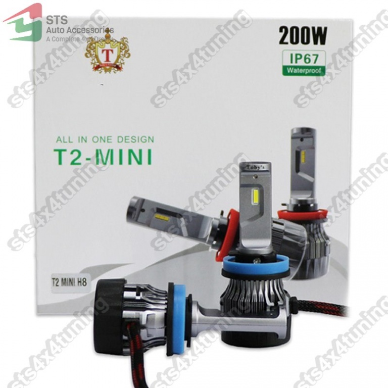 BEC LED H8 200W/8000LM [T2-MINI][2-BUC]