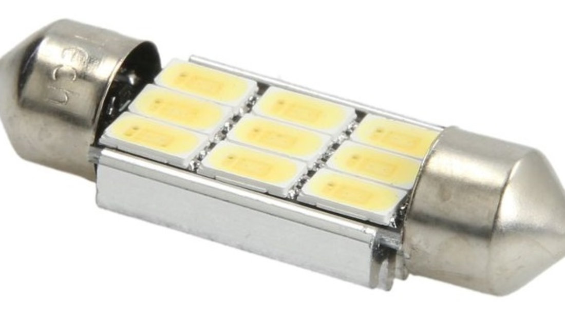 Bec Led M-Tech C5W 12V SV8,5 Alb Cald TULB815WW-01B