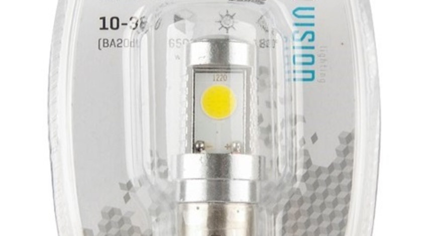 Bec Led Vision S2 (BA20D) 10-36V 2X Led Cob, Alb 58957