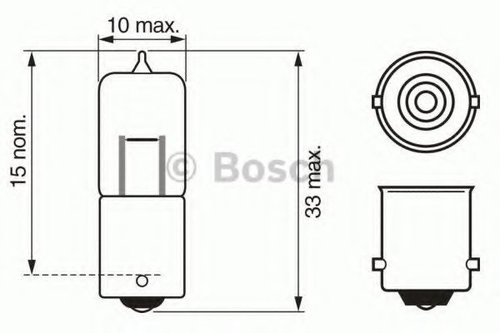 Bec,lumini de stationare BMW Seria 5 Touring (E39) (1997 - 2004) BOSCH 1 987 302 233 piesa NOUA