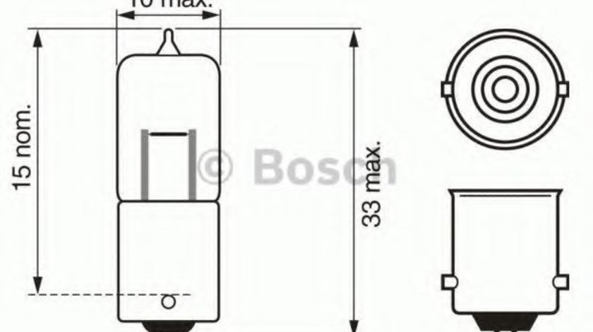 Bec,lumini de stationare BMW Seria 5 Touring (E39) (1997 - 2004) BOSCH 1 987 302 233 piesa NOUA