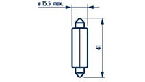 Bec, lumini interioare (17512 NAR) MERCEDES-BENZ,P...