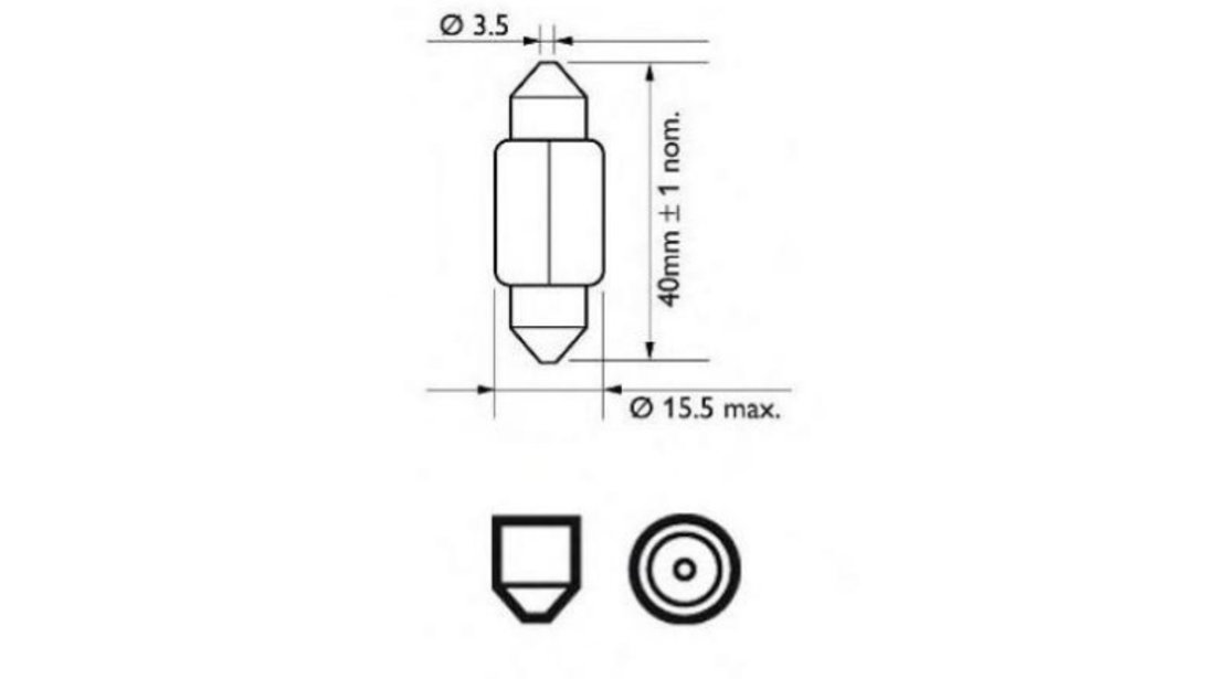 Bec lumini interioare BMW 5 Touring (E34) 1991-1997 #2 12850CP