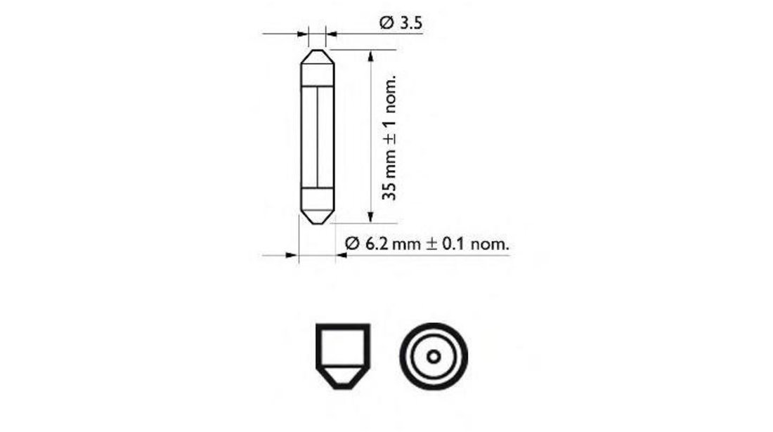 Bec lumini interioare Toyota HIACE III Wagon (LH1_, RZH1_) 1989-2004 #2 12848CP