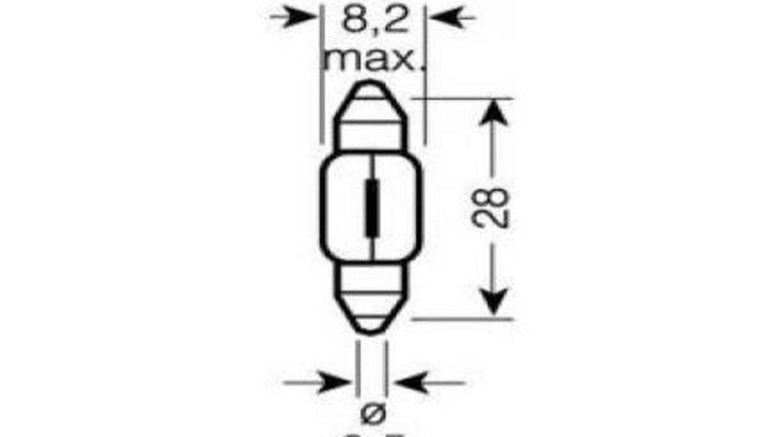 Bec lumini interioare Volkswagen VW SHARAN (7M8, 7M9, 7M6) 1995-2010 #2 6428