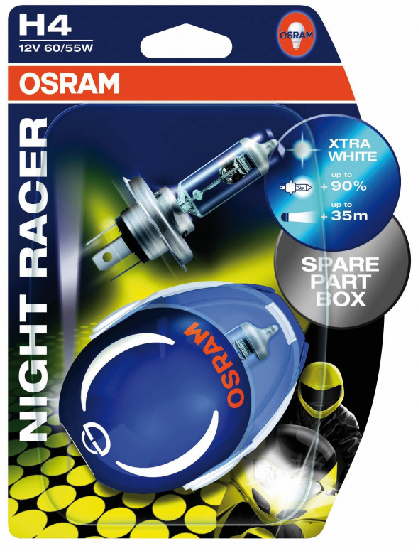 Bec Moto Osram H4 12V 60/55W Night Racer 110 110% 64193NR-01B