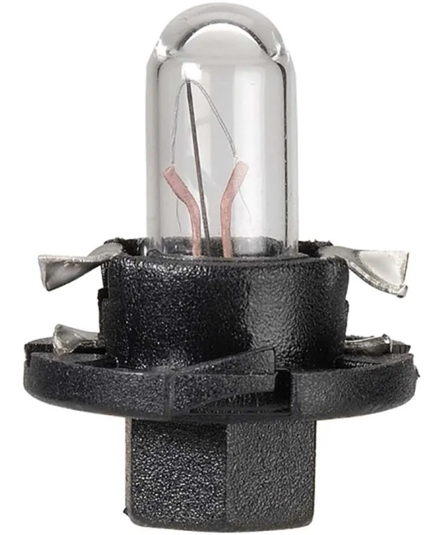 Bec Narva BX8.4D 12V 1,2W Soclu Negru 17028