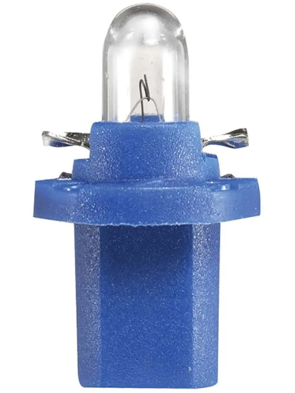 Bec Narva BX8.5D 12V 1,2W Soclu Albastru 17029