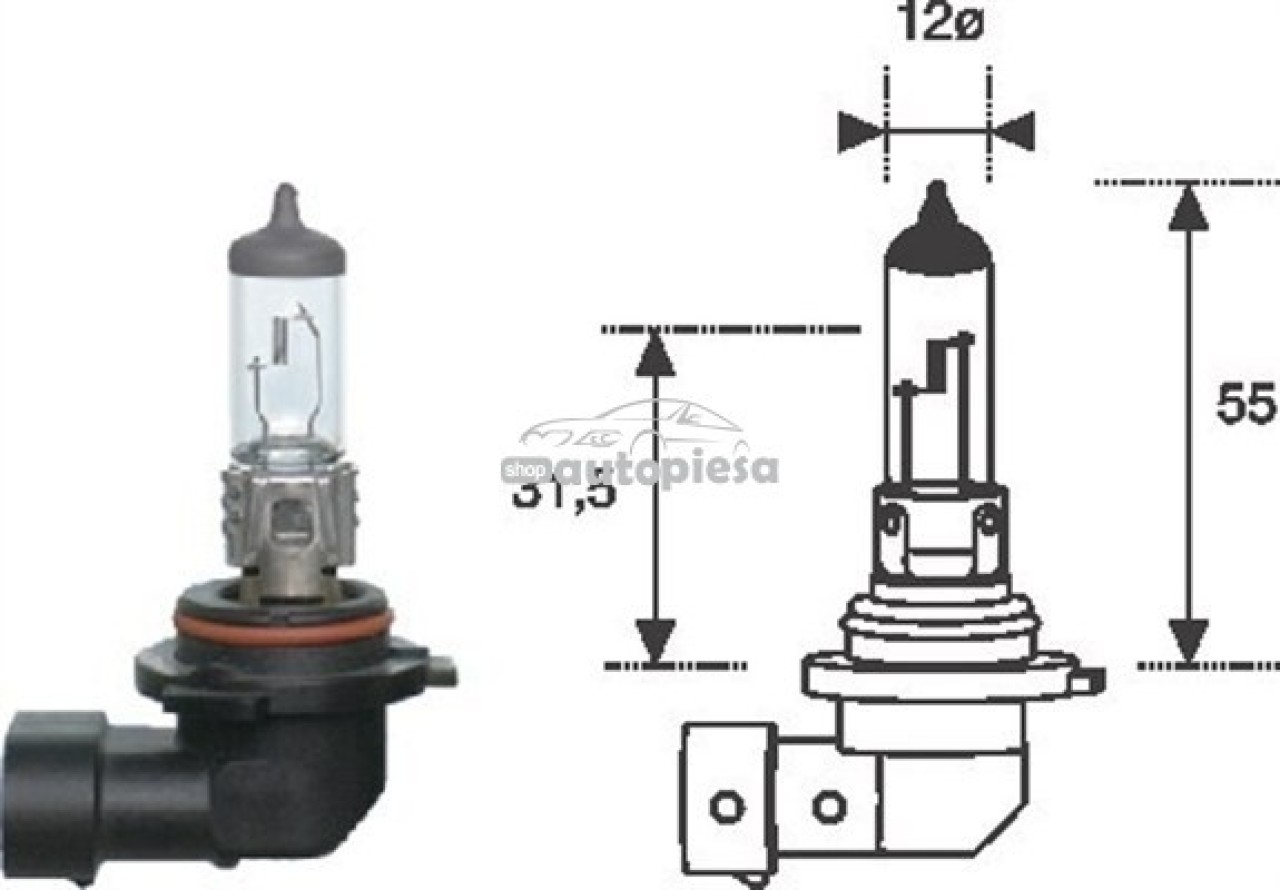 Bec Narva HB4 12V 51W 480063000 piesa NOUA
