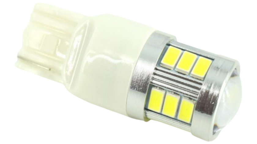 Bec O Faza T20 7440 / 5630 18SMD CanBus 9V-30V Nonpolar Lumina Alba JSUN20 090817-13