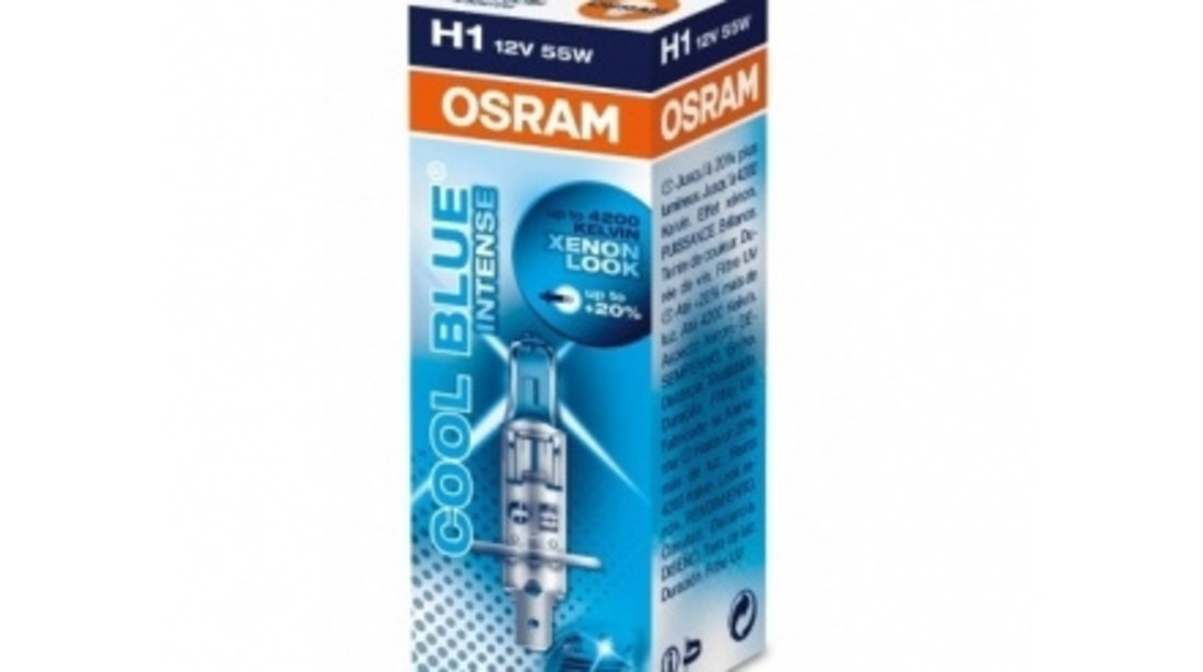 Bec Osram Cool Blue Intense H1 12V 55W 4200K cod intern: OSR64150CBI