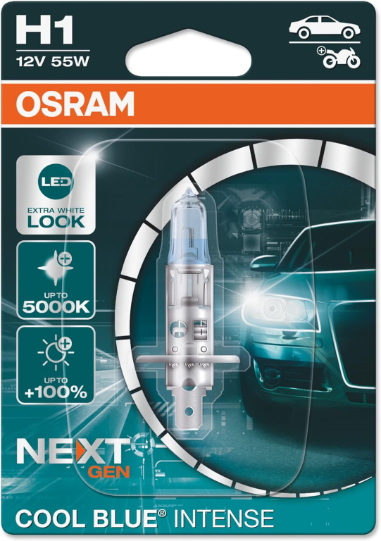 Bec Osram H1 12V 55W Cool Blue Intense Blister Nextgen 1 Buc 64150CBN-01B