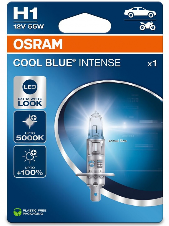 Bec Osram H1 12V 55W Cool Blue Intense Blister Nextgen 1 Buc 64150CBN-1BL