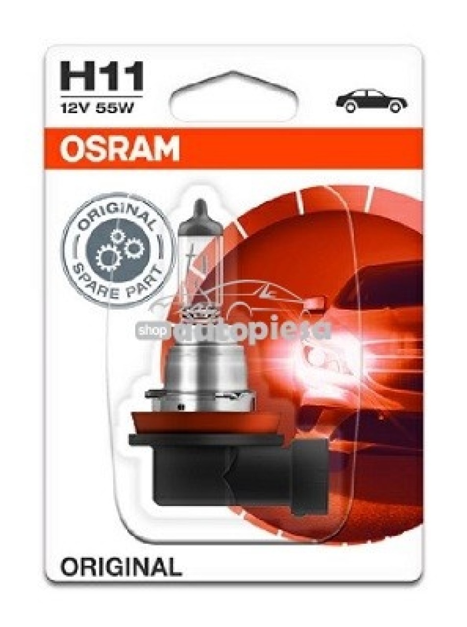 Bec Osram H11 12V 55W 64211 piesa NOUA
