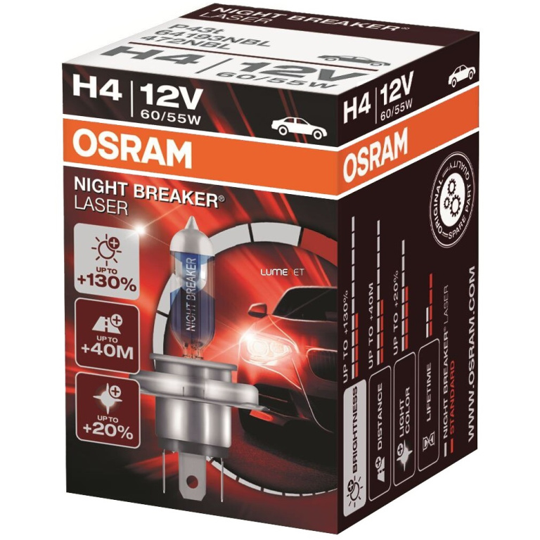 Bec Osram H4 12V 60/55W Night Breaker Laser 64193NBL