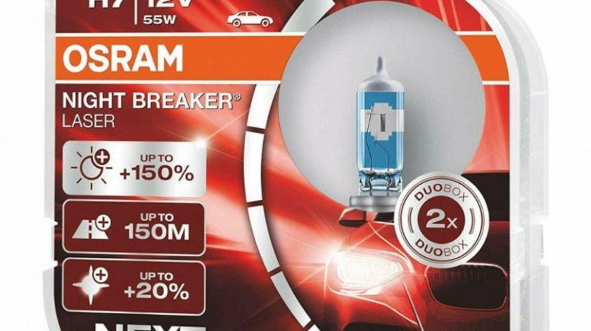 Bec Osram H7 12V 55W Night Breaker Laser Next Gen +150% Up To 150M 64210NL-HCB