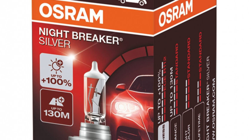 Bec Osram H7 12V 55W Night Breaker Silver +100% 64210NBS