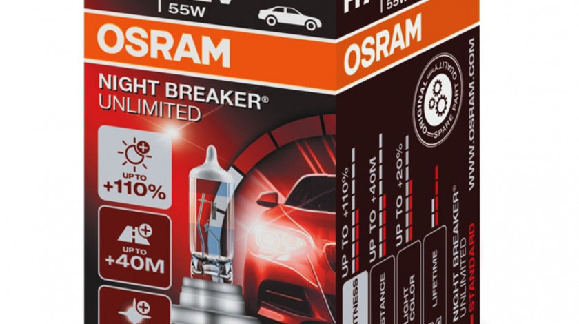 Bec Osram H7 12V 55W Night Breaker Unlimited 64210NBU