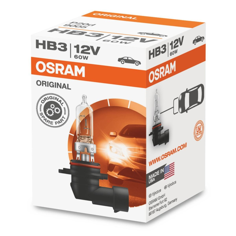 Bec Osram HB3 12V 60W P20D Original 9005