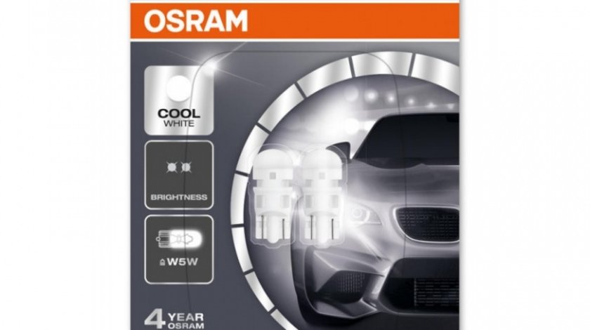 Bec Osram Ledriving W5W 12V 1W 6000K Set 2 Buc 2880CW-02B