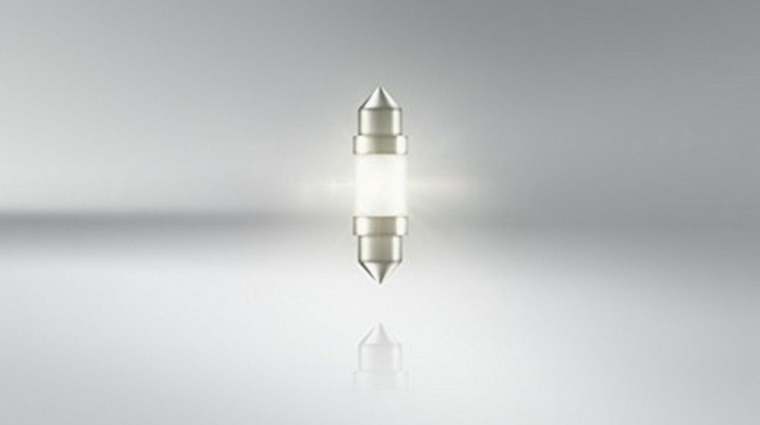 Bec OSRAM lumina calda, Iluminare habitaclu centru, fata, spate 36mm (6418 Form) 4000K (M1)