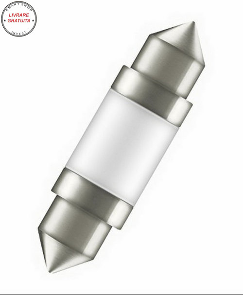 Bec OSRAM lumina calda, Iluminare habitaclu centru, fata, spate 36mm (6418 Form) 4
