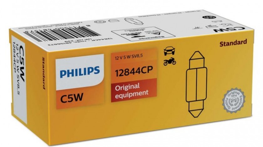 Bec Philips C5W 36MM 12W 5W 12844CP