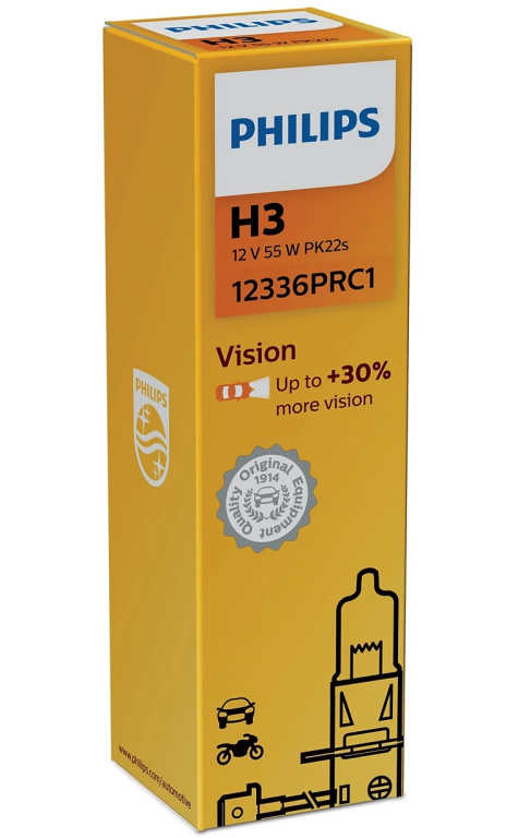 Bec Philips H3 12V 55W Vision Cutie 12336PRC1