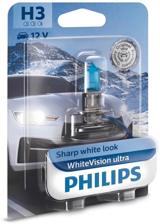 Bec Philips H3 12V 55W White Vision Ultra Blister 12336WVUB1