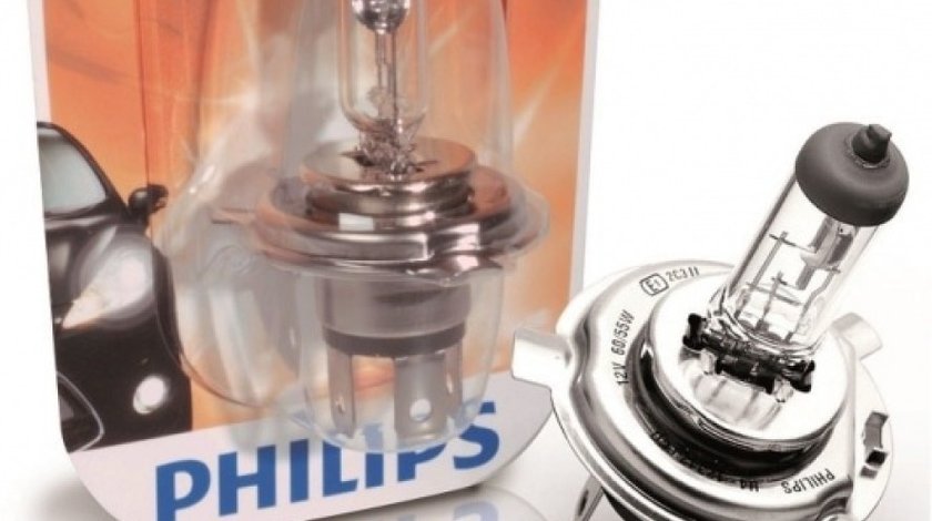 Bec Philips H4 Vision 12V 60/55W 12342PRB1 piesa NOUA