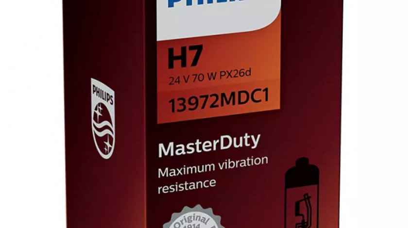 Bec Philips H7 24V 70W PX26d MasterDuty 13972MDC1