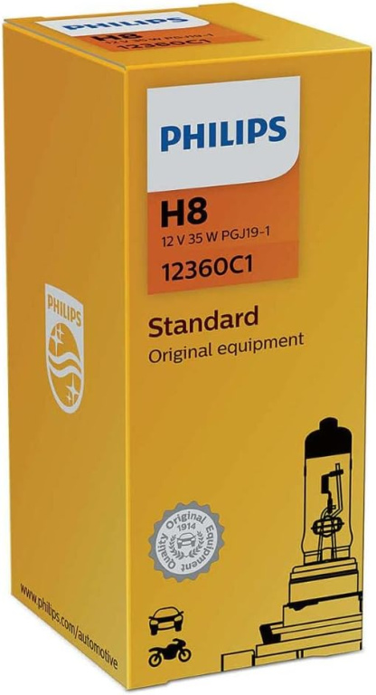 Bec Philips H8 12V 35W PGJ19-1 12360C1