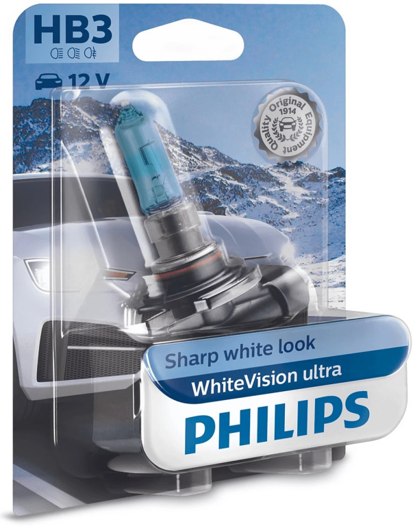 Bec Philips HB3 12V 65W P20d White Vision Ultra Blister 9005WVUB1