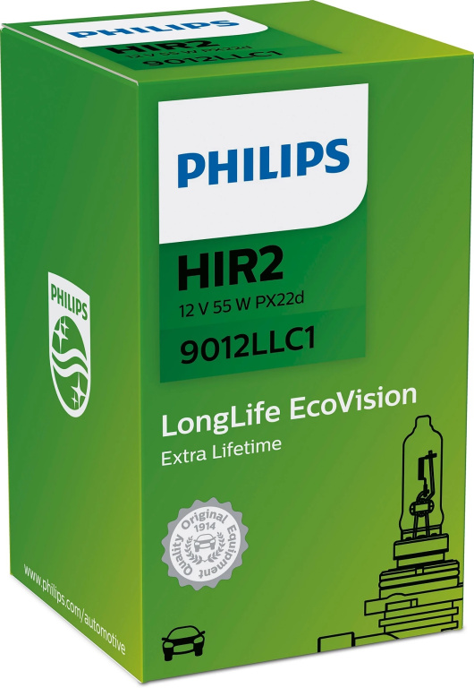 Bec Philips HIR2 12V 55W LongLife EcoVision 9012LLC1