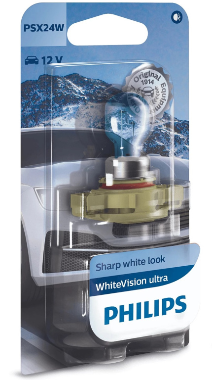 Bec Philips PSX24W 12V 24W PG20/7 White Vision Ultra 12276WVUB1