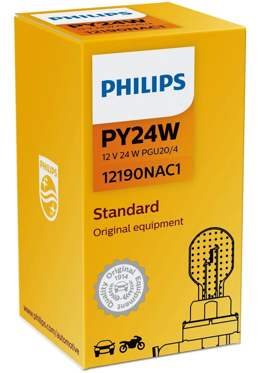 Bec Philips PY24W 12V 24W Hiper Vision 12190NAC1