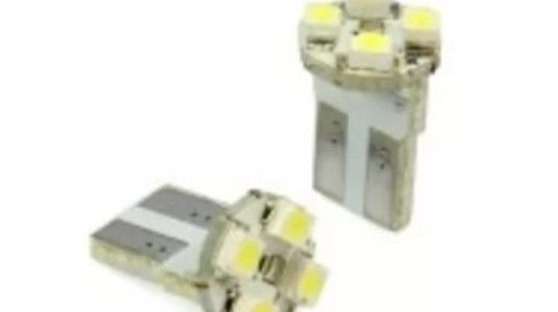 Bec Pozitie 4 Led T10 SMD Lumina Alba 24V Set / 2 Buc 10513W-24V 180321-1