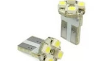 Bec Pozitie 4 Led T10 SMD Lumina Alba 24V Set / 2 ...