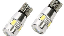 Bec Pozitie T10 CanBus 6SMD + Lupa In Varf 5630 12...