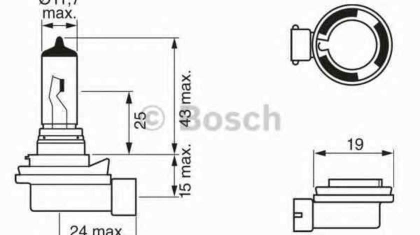 Bec, proiector ceata BMW 3 Compact (E46) BOSCH 1 987 302 081