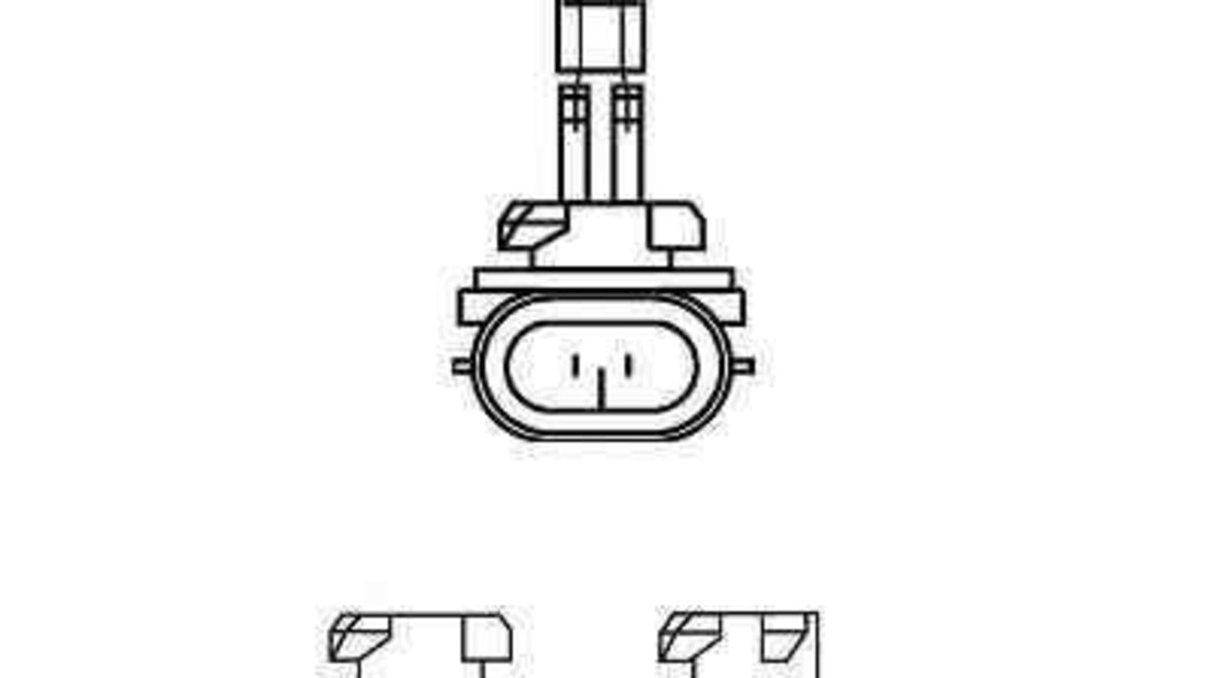 Bec, proiector ceata CHEVROLET AVEO hatchback (T300) PHILIPS 12060C1