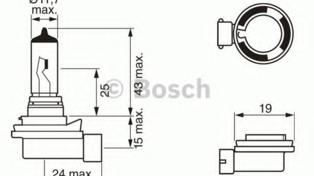 Bec, proiector ceata FORD FOCUS C-MAX (2003 - 2007) BOSCH 1 987 302 081 piesa NOUA